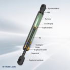 Stabilus 023895 LIFT-O-MAT® csomagtér gázrugó – 455 N nyomóerő, hátsó ajtóhoz