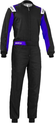 Sparco Monkey Rookie 2020 versenyoverál – Méret S, fekete / elektromos kék