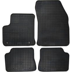   PETEX egyedi gumi padlószőnyeg készlet – 4 darabos, fekete