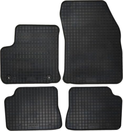 PETEX egyedi gumi padlószőnyeg készlet – 4 darabos, fekete