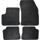 PETEX egyedi gumi padlószőnyeg készlet – 4 darabos, fekete