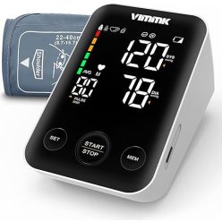   Vimmk digitális felkaros vérnyomásmérő – LED kijelző, pulzus- és ritmuszavar-észlelés, 2×120 memória, 22–40 cm-es mandzsetta