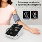 Vimmk digitális felkaros vérnyomásmérő – LED kijelző, pulzus- és ritmuszavar-észlelés, 2×120 memória, 22–40 cm-es mandzsetta