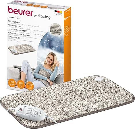Beurer HK 123 XXL Nordic melegítő párna – 3 hőfok, automatikus kikapcsolás, mosógépben mosható, 60 × 30 cm