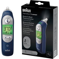   Braun ThermoScan 7+ Connect fülhőmérő – Age Precision technológiával és Family Care App kompatibilitással