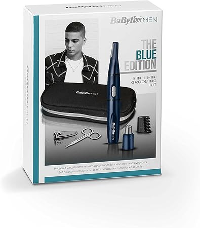 BaByliss 5‑az‑1 Mini Trimmer – Blue Edition (7058PE)