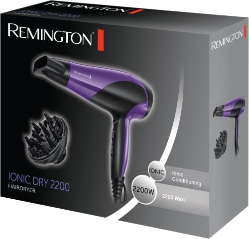 Remington D3190 Hajszárító – UK verzió (brit hálózati csatlakozó, átalakítóval)