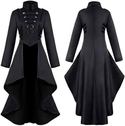 Vintage Steampunk Női Kabát – viktoriánus gothic frakk