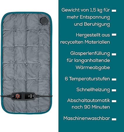 Beurer HK 145 Cosy Weight súlyozott melegítőpárna – 1500 g súllyal, 60x30 cm 1x Próbált