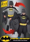 Ciao Batman Classic gyerek jelmez – hivatalos DC Comics, 5–7, 3–4 éveseknek, szürke/fekete, párnázott izmokkal