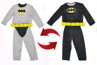 Ciao Batman Classic gyerek jelmez – hivatalos DC Comics, 5–7, 3–4 éveseknek, szürke/fekete, párnázott izmokkal