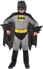 Ciao Batman Classic gyerek jelmez – hivatalos DC Comics, 5–7, 3–4 éveseknek, szürke/fekete, párnázott izmokkal