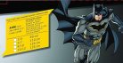 Ciao Batman Classic gyerek jelmez – hivatalos DC Comics, 5–7, 3–4 éveseknek, szürke/fekete, párnázott izmokkal