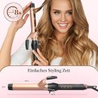 BESTOPE PRO 25 mm-es hajsütővas – antisztatikus turmalin-kerámia bevonat, 80–230°C, gyors felmelegedés