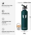 Super Sparrow rozsdamentes acél kulacs, Jade, 1000 ml-es