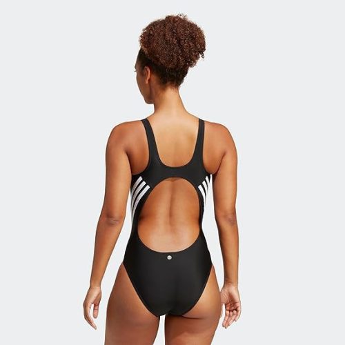 Adidas 3-Stripes női sport fürdőruha – fekete-fehér 44-es méretben