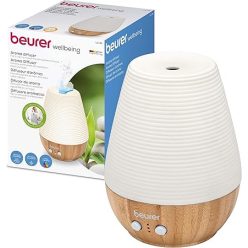   Beurer LA 40 aromadiffúzor – ultraszónikus párásító illóolajokhoz, hangulatfénnyel, fa dizájnnal