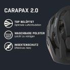 ALPINA Carapax 2.0 matt fekete kerékpáros  sisak