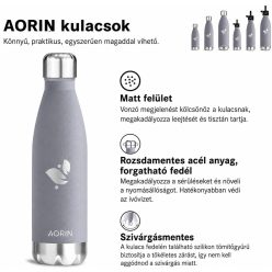 AORIN vákuumszigetelt rozsdamentes acél kulacs 
