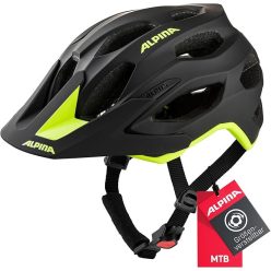   ALPINA Carapax 2.0 bukósisak matt fekete, neon sárga 52-57 cm