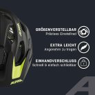 ALPINA Carapax 2.0 bukósisak matt fekete, neon sárga 52-57 cm
