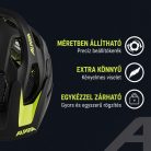 ALPINA Carapax 2.0 bukósisak matt fekete, neon sárga 52-57 cm