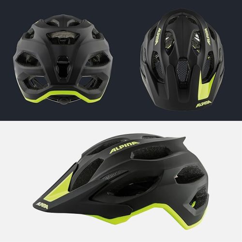 ALPINA Carapax 2.0 bukósisak matt fekete, neon sárga 52-57 cm