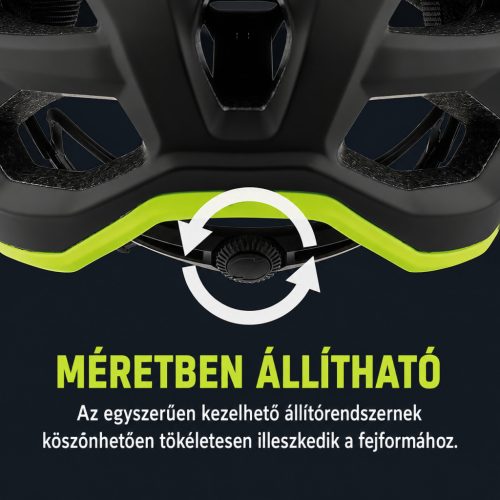 ALPINA Carapax 2.0 bukósisak matt fekete, neon sárga 52-57 cm