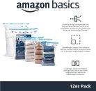 Amazon Basics vákuumzsákok ruhákhoz légmentes szeleppel és kézi pumpával