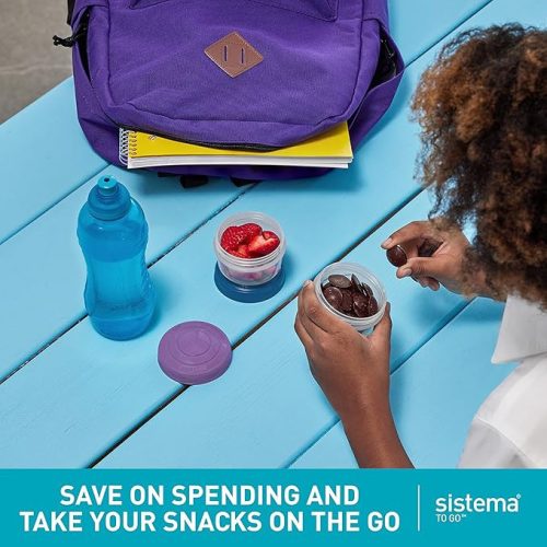 Sistema Snack Potok, Mini Bites TO GO Ételtároló Dobozok, 130 ml( 8 db-os)