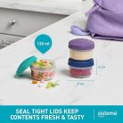 Sistema Snack Potok, Mini Bites TO GO Ételtároló Dobozok, 130 ml