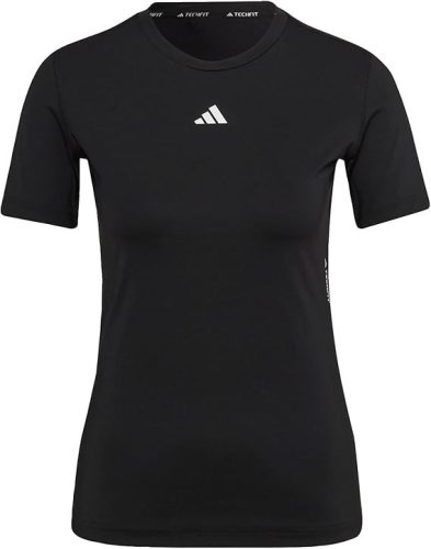 Adidas edzős póló Techfit fekete, XS