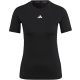Adidas edzős póló Techfit fekete, XS