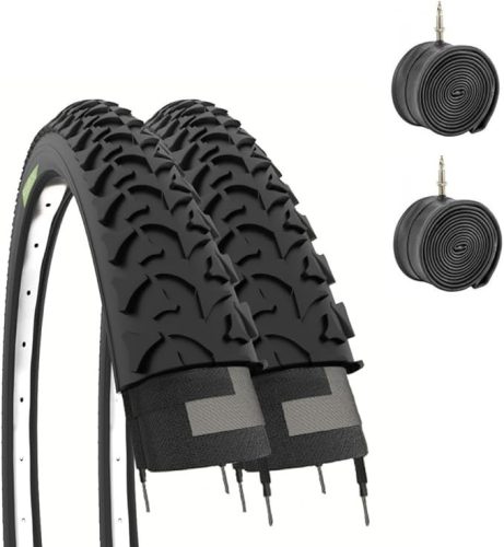 Ecovelò Unisex gyermek 2 db 20 x 1,95 (50-406) gumiabroncs + kamrák, fekete