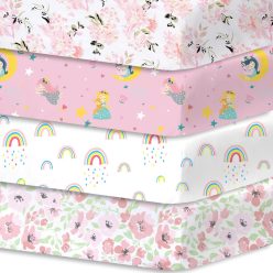   Bimocosy gumis lepedők babaágyba 60 x 120 cm( 4 db -os szett)