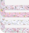 Bimocosy gumis lepedők babaágyba 60 x 120 cm( 4 db -os szett)