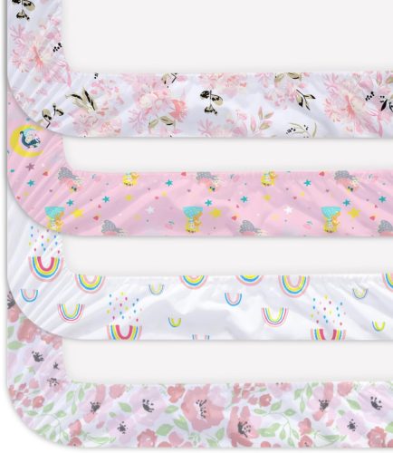 Bimocosy gumis lepedők babaágyba 60 x 120 cm( 4 db -os szett)