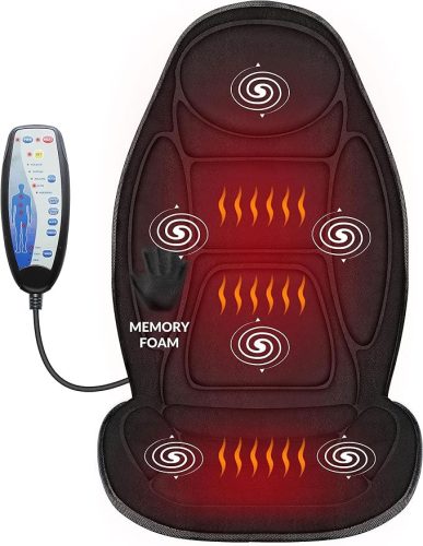 Snailax memóriahabos ülésmasszírozó hát- és derékmasszázzsal, hőfunkcióval