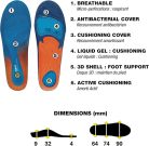 Sidas Cushioning Gel 3D talpbetét – párnázott, zselés, 3D kialakítású betét mindennapi és sportcipőkhöz