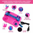 HXHWISE Elektromos Lufi Fújó – 600W-os Dupla Dúzisos Inflátor, Hordozható