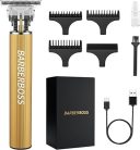 Barberboss QR-2069 arany vezeték nélküli haj- és szakállvágó készlet – precíziós trimmelővel