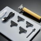 Barberboss QR-2069 arany vezeték nélküli haj- és szakállvágó készlet – precíziós trimmelővel