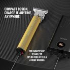 Barberboss QR-2069 arany vezeték nélküli haj- és szakállvágó készlet – precíziós trimmelővel