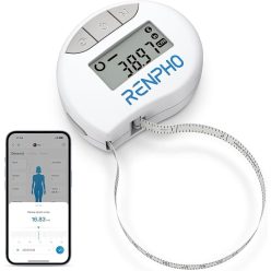   RENPHO Metro a Nastro Smart – okos testmérő szalag Bluetooth kapcsolattal, testkörfogat, izomtömeg és fitness-eredmények mérése, inch és cm, 