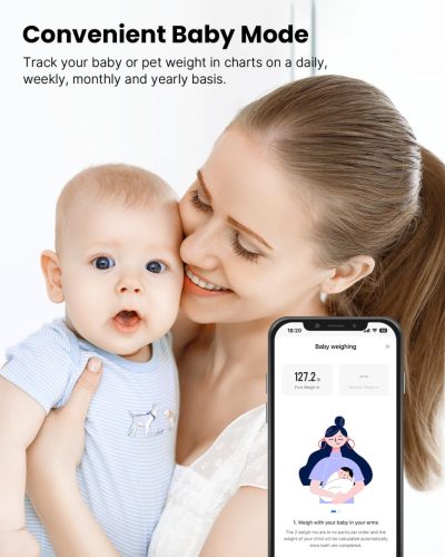 RENPHO Elis 1 Bluetooth testzsírmérleg, intelligens digitális fürdőszobai testsúlymérleg, vezeték nélküli BMI-mérleg okostelefon-alkalmazással