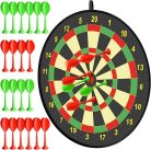 Doloowee 29" gyerek darts tábla – 74 cm, kétoldalas, 8 darts nyíllal, beltéri és kültéri játék, 3–12 éves gyerekeknek