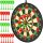 Doloowee 29" gyerek darts tábla – 74 cm, kétoldalas, 8 darts nyíllal, beltéri és kültéri játék, 3–12 éves gyerekeknek