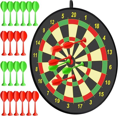 Doloowee 29" gyerek darts tábla – 74 cm, kétoldalas, 8 darts nyíllal, beltéri és kültéri játék, 3–12 éves gyerekeknek