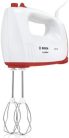 Bosch Ergomixx MFQ36300 kézi keverő angol dugvillával és EU átalakítóval, 400 watt, fehér/piros