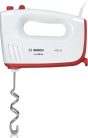 Bosch Ergomixx MFQ36300 kézi keverő angol dugvillával és EU átalakítóval, 400 watt, fehér/piros